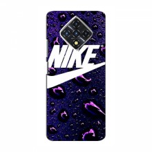 Чехол для Инфиникс Зеро 8i - с принтом Найк (AlphaPrint) Nike-фиолетовый - купить на Floy.com.ua