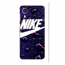 Чехол для Самсунг А03 Кор - с принтом Найк (AlphaPrint) Nike-фиолетовый - купить на Floy.com.ua