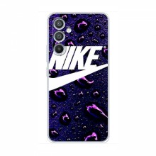 Чехол для Самсунг А04с - с принтом Найк (AlphaPrint) Nike-фиолетовый - купить на Floy.com.ua