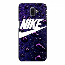 Чехол для Samsung J6 Plus, J6 Плюс 2018 (J610) - с принтом Найк (AlphaPrint) Nike-фиолетовый - купить на Floy.com.ua