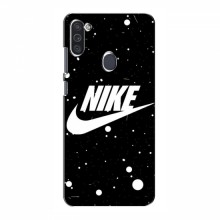Чехол для Самсунг М11 - с принтом Найк (AlphaPrint) Nike с фоном - купить на Floy.com.ua