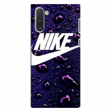 Чехол для Самсунг Галакси Ноут 10 - с принтом Найк (AlphaPrint) Nike-фиолетовый - купить на Floy.com.ua