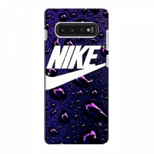 Чехол для Самсунг С10 - с принтом Найк (AlphaPrint) Nike-фиолетовый - купить на Floy.com.ua