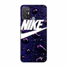 Чехол для ЗТЕ Блейд А52 - с принтом Найк (AlphaPrint) Nike-фиолетовый - купить на Floy.com.ua