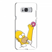 Чехол с Симпсонами для Samsung S8 Plus, Galaxy S8+, S8 Плюс G955 (VPrint) Гомер с пончиком - купить на Floy.com.ua