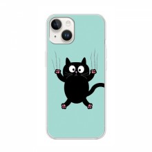 Эксклюзивный чехол для iPhone 16 Ultra (AlphaPrint - Мультяшные) Падающий кот - купить на Floy.com.ua