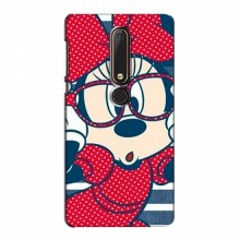 Эксклюзивный чехол для Nokia 6 2018 (AlphaPrint - Мультяшные) Маус в очках - купить на Floy.com.ua