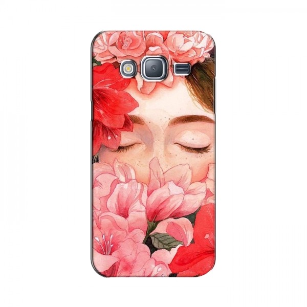 Чехлы (ART) Цветы на Samsung J3, J300, J300H (VPrint)