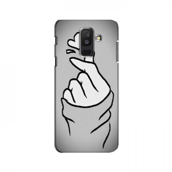 Чехол с принтом для Samsung A6 Plus 2018, A6 Plus 2018, A605 (AlphaPrint - Знак сердечка)