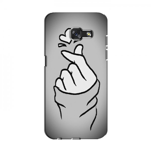 Чехол с принтом для Samsung A7 2017, A720, A720F (AlphaPrint - Знак сердечка)