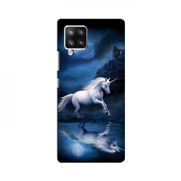 Чехол с принтом для Samsung Galaxy A42 (5G) - (на черном) (AlphaPrint)