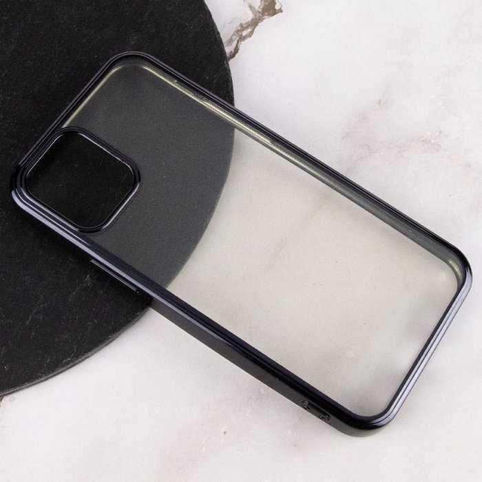 Прозрачный силиконовый чехол глянцевая окантовка Full Camera для Apple iPhone 13 mini (5.4")