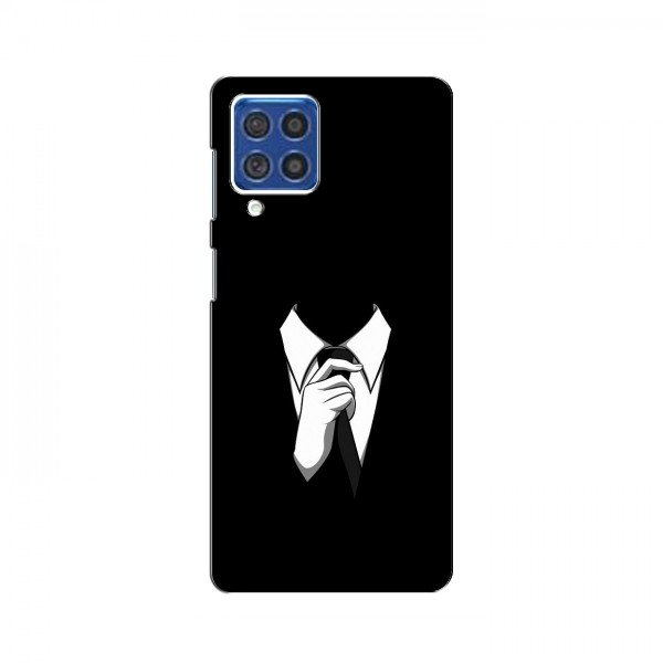 Чехол с принтом (на черном) для Samsung Galaxy F62 (AlphaPrint)