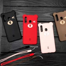3D чехол Bear для Samsung A20/A30/A50 (2019) Черный - купить на Floy.com.ua