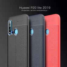ТПУ накладка Autofocus с имитацией кожи для Huawei P20 Lite 2019/ Nova 5i - купить на Floy.com.ua