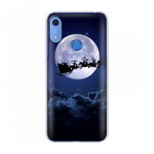 Новогодние Чехлы для Huawei Y6s (VPrint) Санта - луна - купить на Floy.com.ua