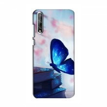 Чехол с печатью (Подарочные) для Huawei P Smart S / Y8p (2020) (AlphaPrint) Бабочка синяя - купить на Floy.com.ua