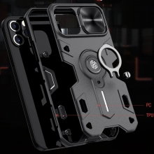 TPU+PC чехол Nillkin CamShield Armor (шторка на камеру) для Apple iPhone 12 Pro / 12 (6.1") 