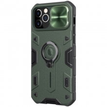 TPU+PC чехол Nillkin CamShield Armor (шторка на камеру) для Apple iPhone 12 Pro / 12 (6.1") Зеленый - купить на Floy.com.ua
