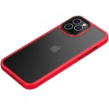 TPU+PC чехол Metal Buttons для Apple iPhone 12 Pro / 12 (6.1") Красный - купить на Floy.com.ua