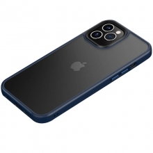 TPU+PC чехол Metal Buttons для Apple iPhone 12 Pro / 12 (6.1") Синий - купить на Floy.com.ua