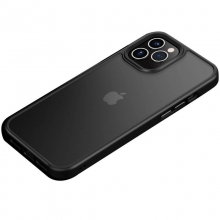 TPU+PC чехол Metal Buttons для Apple iPhone 12 Pro / 12 (6.1") Черный - купить на Floy.com.ua