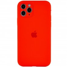 Чехол Silicone Case Full Camera Protective (AA) для Apple iPhone 12 Pro (6.1") Красный - купить на Floy.com.ua