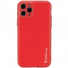 Кожаный чехол Xshield для Apple iPhone 12 Pro (6.1") Красный - купить на Floy.com.ua
