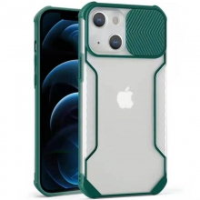 Чехол Camshield matte Ease TPU со шторкой для Apple iPhone 13 (6.1") Зеленый - купить на Floy.com.ua