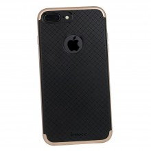 Защитный чехол iPaky для Apple iPhone 7+/7s+ (ТПУ + пластик) Золотой - купить на Floy.com.ua