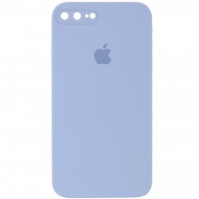 Чехол Silicone Case Square Full Camera Protective (AA) для Apple iPhone 7 plus / 8 plus (5.5") Голубой - купить на Floy.com.ua