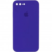 Чехол Silicone Case Square Full Camera Protective (AA) для Apple iPhone 7 plus / 8 plus (5.5") Фиолетовый - купить на Floy.com.ua