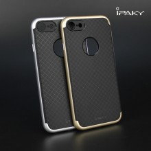 Защитный чехол iPaky для Apple iPhone 7 (ТПУ + пластик) Серебристый - купить на Floy.com.ua