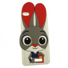 Объёмный чехол для Apple iPhone 7/8 в форме кролика Серый - купить на Floy.com.ua