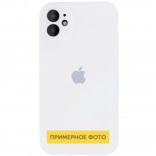 Чехол Silicone Case Square Full Camera Protective (AA) для Apple iPhone 7 / 8 / SE (2020) (4.7") Белый - купить на Floy.com.ua