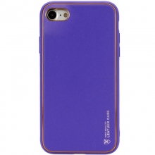Кожаный чехол Xshield для Apple iPhone 7 / 8 / SE (2020) (4.7") Фиолетовый - купить на Floy.com.ua