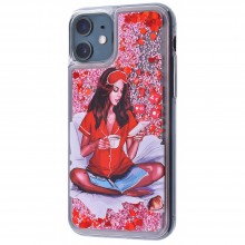 Чехол AQUA Morning Girl с жидкостью для iPhone 11 - купить на Floy.com.ua