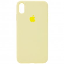 Чехол Silicone Case Full Protective (AA) для Apple iPhone X (5.8") / XS (5.8") Желтый - купить на Floy.com.ua