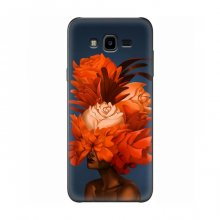 Чехлы (ART) Цветы на Samsung J7 Neo, J701 (VPrint) Оранжевые цветы - купить на Floy.com.ua