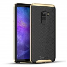 Защитный чехол iPaky для Samsung Galaxy A8 Plus 2018, A730 (ТПУ + пластик) Золотой - купить на Floy.com.ua