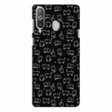 Чехол под заказ для Samsung A9 Pro (2019) / A8s (AlphaPrint - Уникальный дизайн) Котики на черном - купить на Floy.com.ua