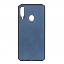 Тканевая накладка Textile Leather для Samsung A10S (ТПУ+ткань) Синий - купить на Floy.com.ua