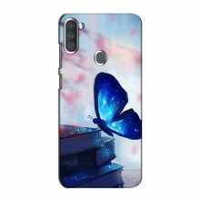 Чехол с печатью (Подарочные) для Samsung Galaxy A11 (A115) (AlphaPrint) Бабочка синяя - купить на Floy.com.ua