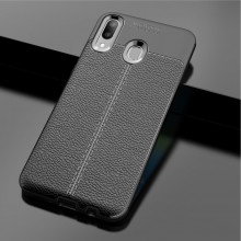 ТПУ накладка Autofocus с имитацией кожи для Samsung A2 Core Черный - купить на Floy.com.ua