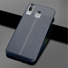 ТПУ накладка Autofocus с имитацией кожи для Samsung A2 Core Синий - купить на Floy.com.ua