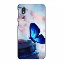 Чехол с печатью (Подарочные) для Samsung Galaxy A2 Core (AlphaPrint) Бабочка синяя - купить на Floy.com.ua
