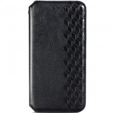 Кожаный чехол книжка GETMAN Cubic (PU) для Samsung Galaxy A32 4G Черный - купить на Floy.com.ua