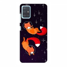 Чехол с печатью (Подарочные) для Samsung Galaxy A51 (A515) (AlphaPrint) Лисы - купить на Floy.com.ua