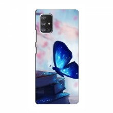 Чехол с печатью (Подарочные) для Samsung Galaxy A52 (AlphaPrint) Бабочка синяя - купить на Floy.com.ua