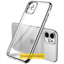Прозрачный силиконовый чехол глянцевая окантовка Full Camera для Samsung Galaxy A72 4G / A72 5G